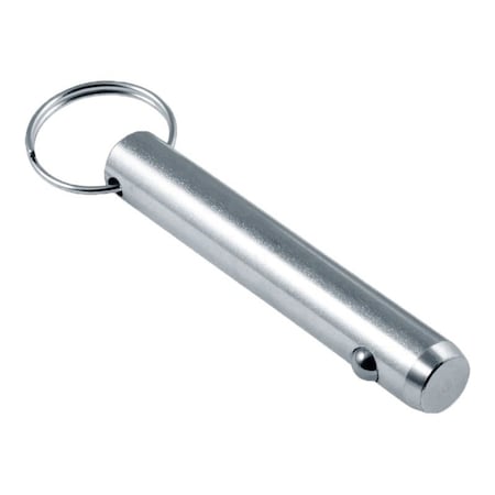 Heritage Industrial Detent Hitch Pin, 3/4 in Dia, 3-1/2 in Usable L, Carbon Steel, 1 PK DTP-0750-3500
